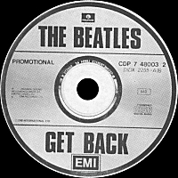 【激レア】THE BEATLES「GET BACK」PROMOTIONAL CD THE SOURCE - 
