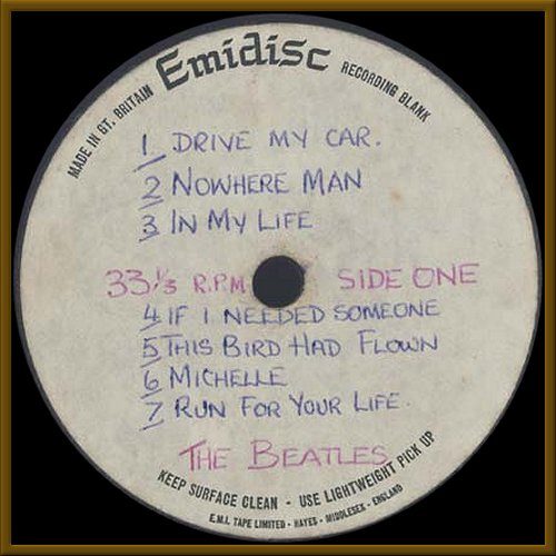 THE SOURCE Acetates E.M.I. Rubber Soul